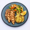 بشقاب فیله مرغ و سبزیجات